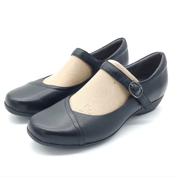 Dansko Fawna Wide Black Milled Nappa Mary Jane Womens Casual Shoes Size 12 EU 42 - Picture 3 of 10